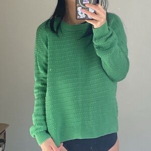 100% Organic cotton knit womens sweater crew neck